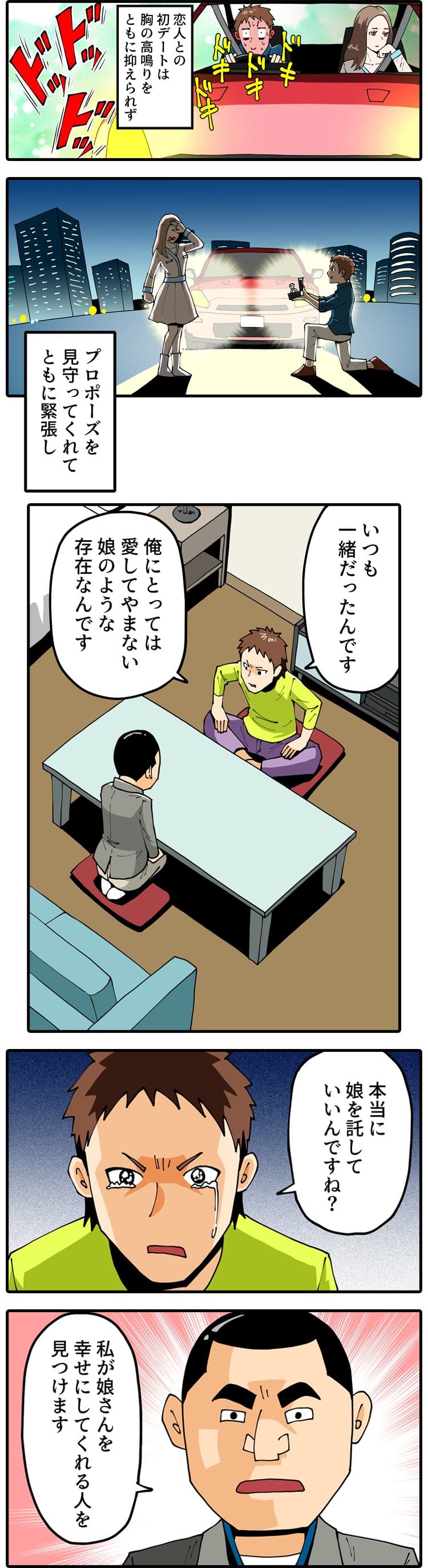 恋人との初デートは胸の高鳴りをともに抑えられず