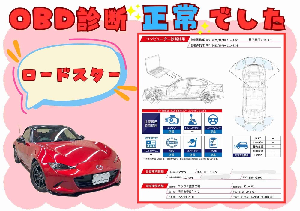 OBD故障診断結果 1