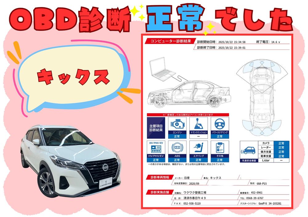 OBD故障診断結果1