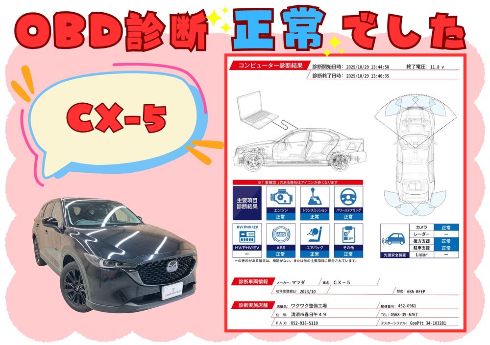 OBD故障診断結果1