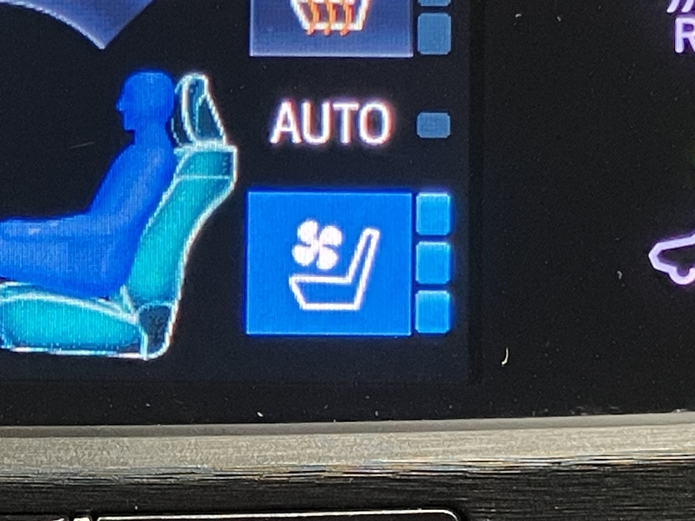 シートベンチレーション（送風）機能