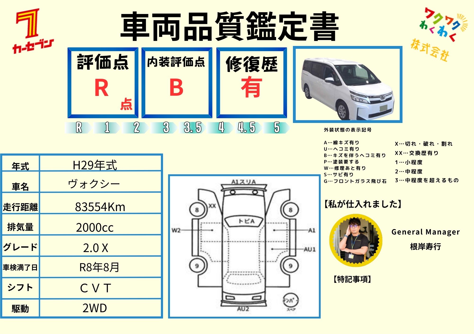 評価書1（4.5点・修復歴無）