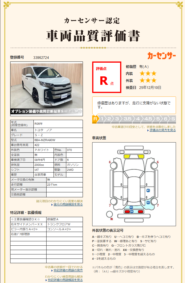 評価R 修復歴あり 追加画像2