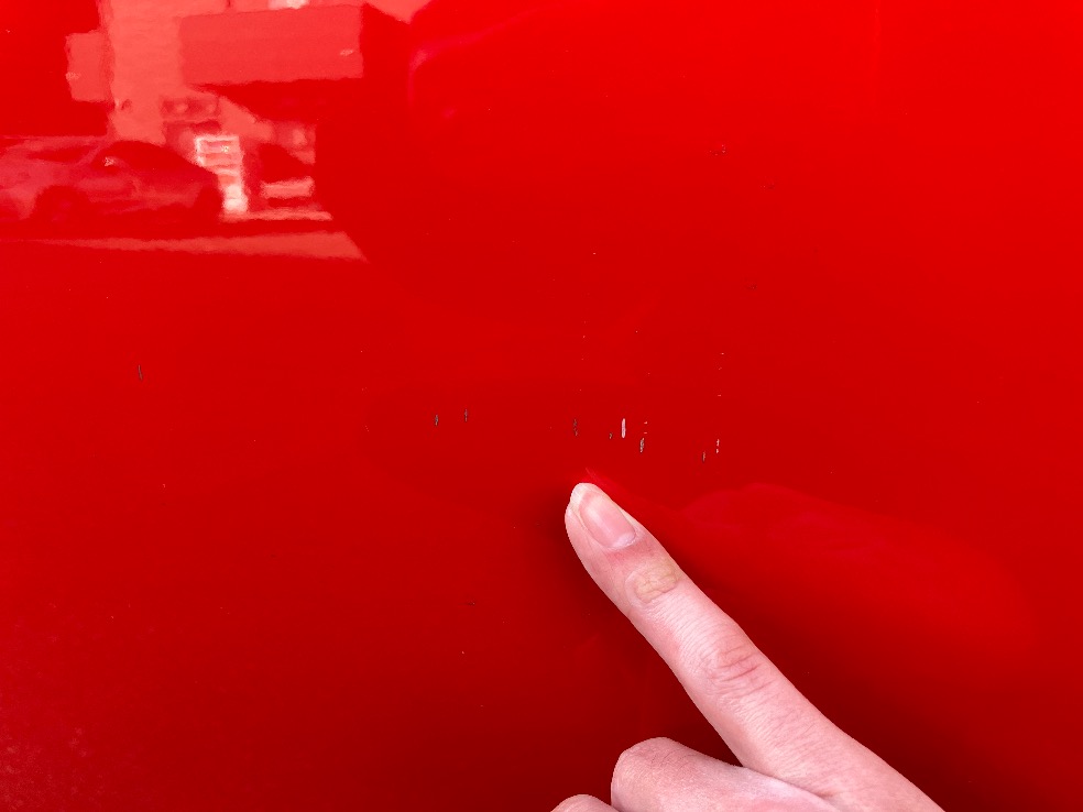 右フロントドアの傷