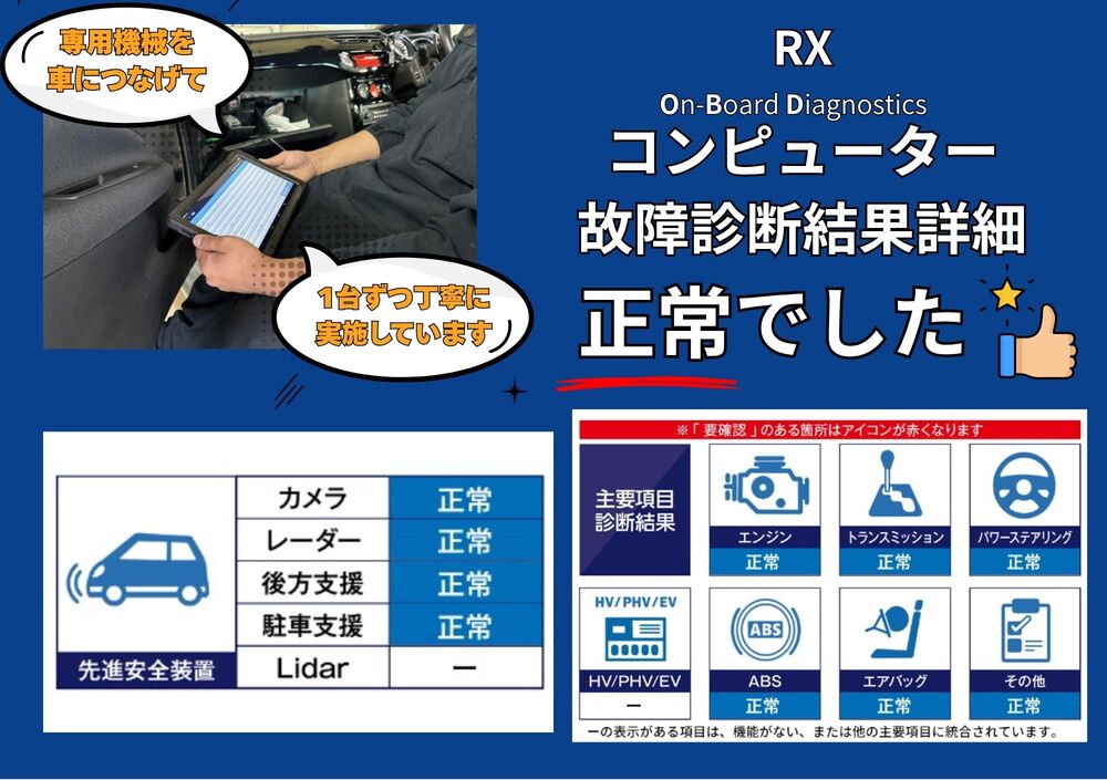 OBD故障診断結果を見る