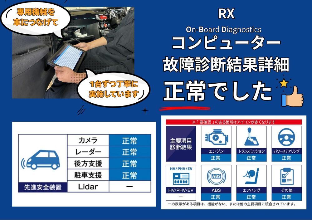 OBD故障診断結果を見る
