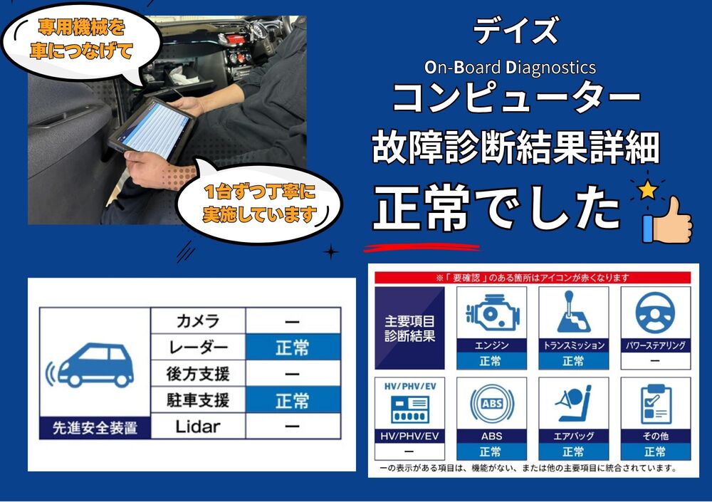 OBD故障診断結果を見る