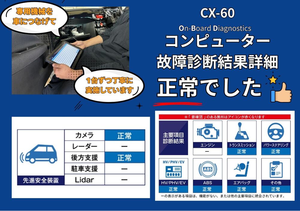 OBD故障診断結果を見る