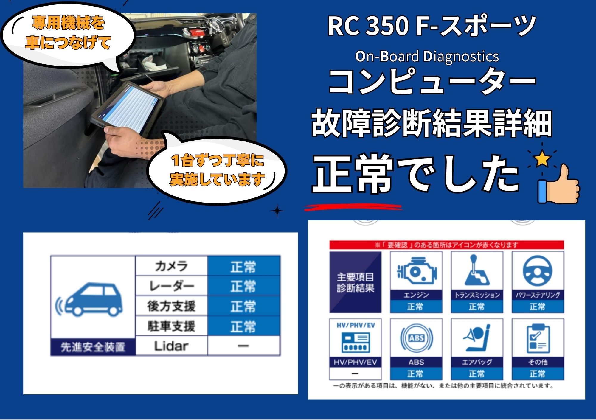 OBD故障診断結果を見る