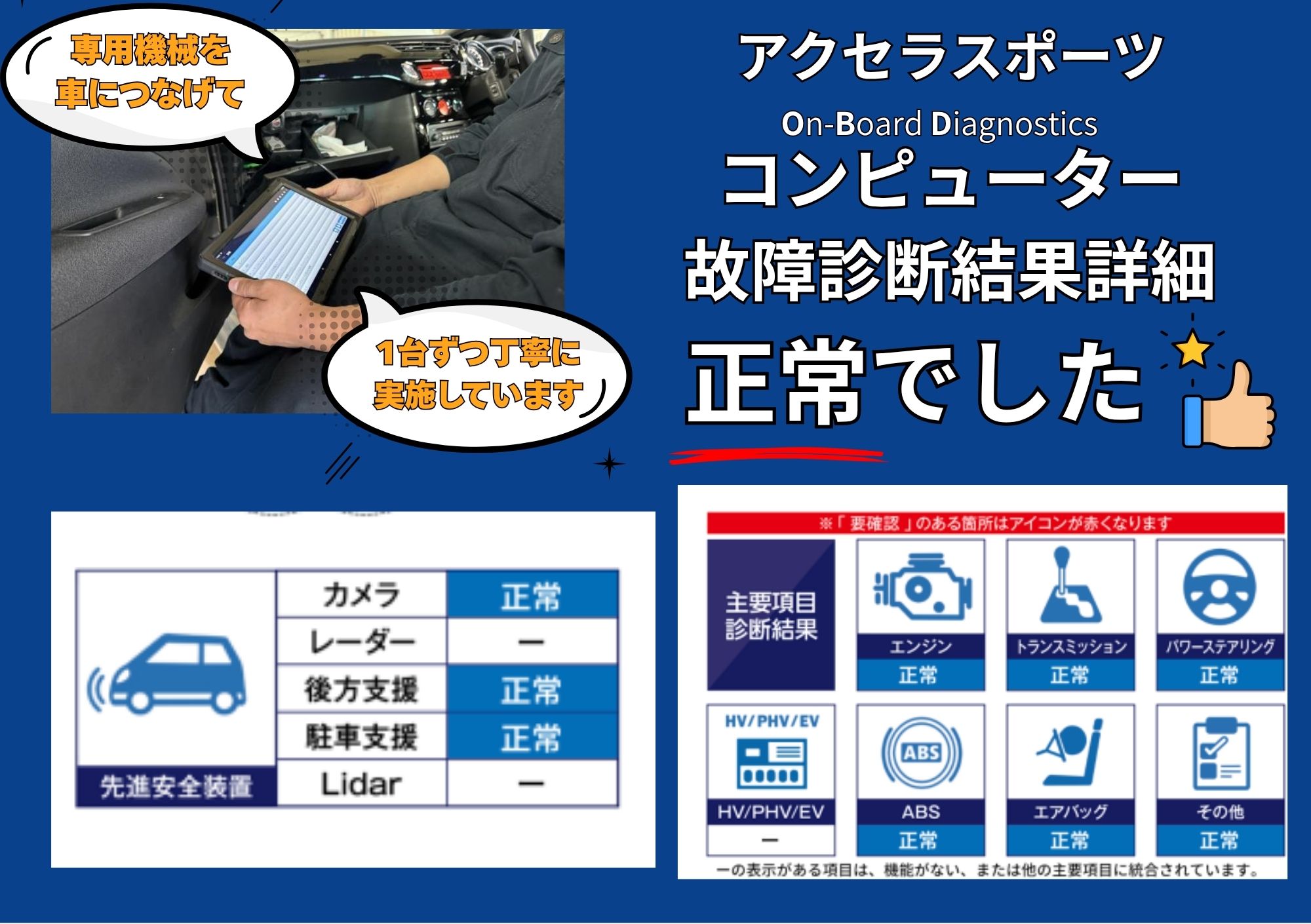 OBD故障診断結果を見る