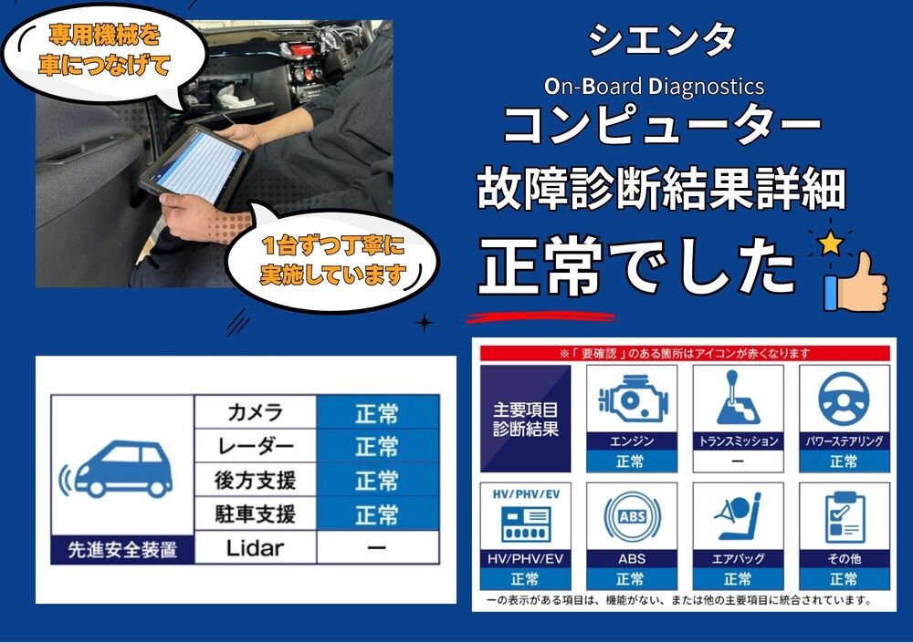 OBD故障診断結果を見る