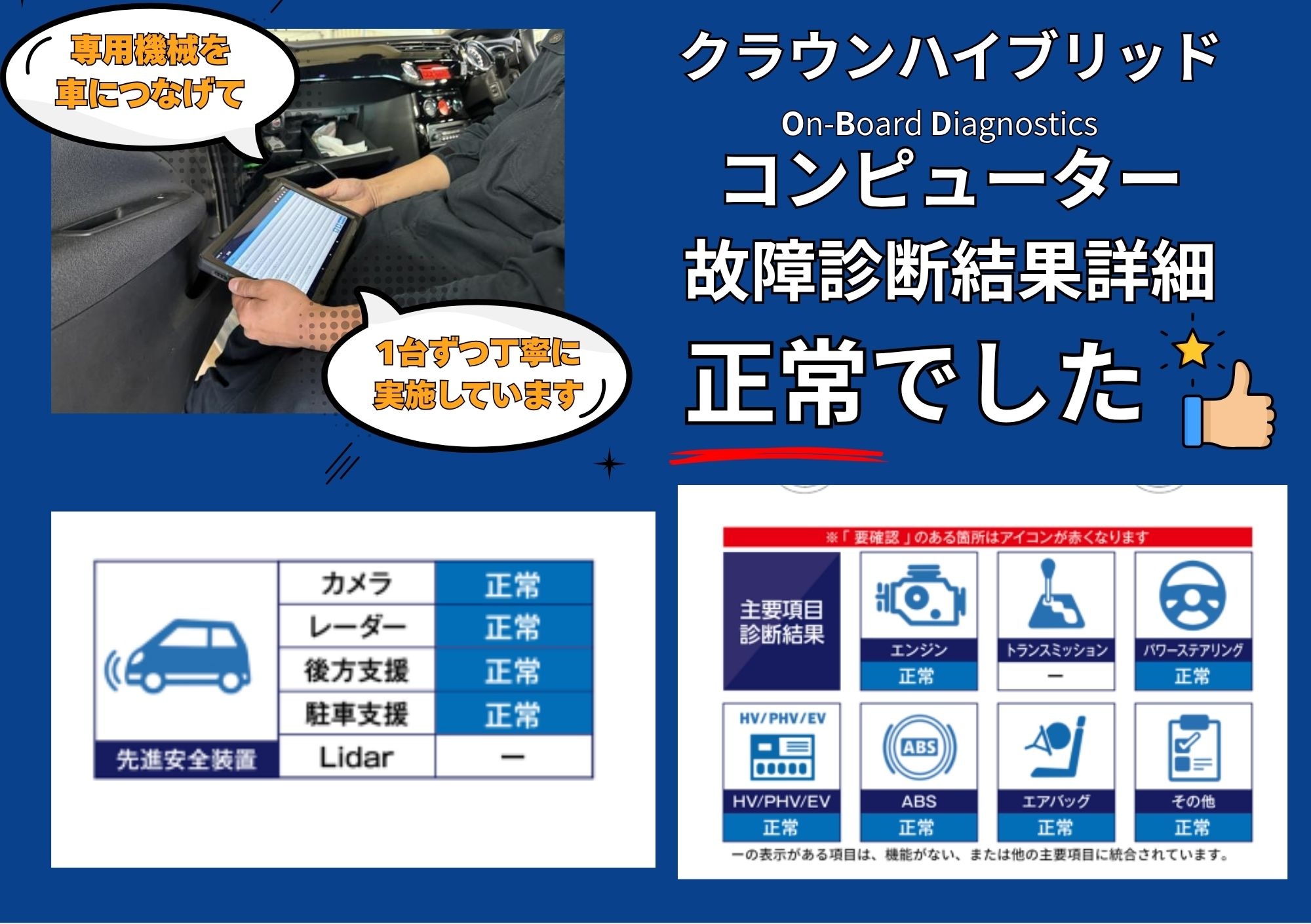 OBD故障診断結果を見る