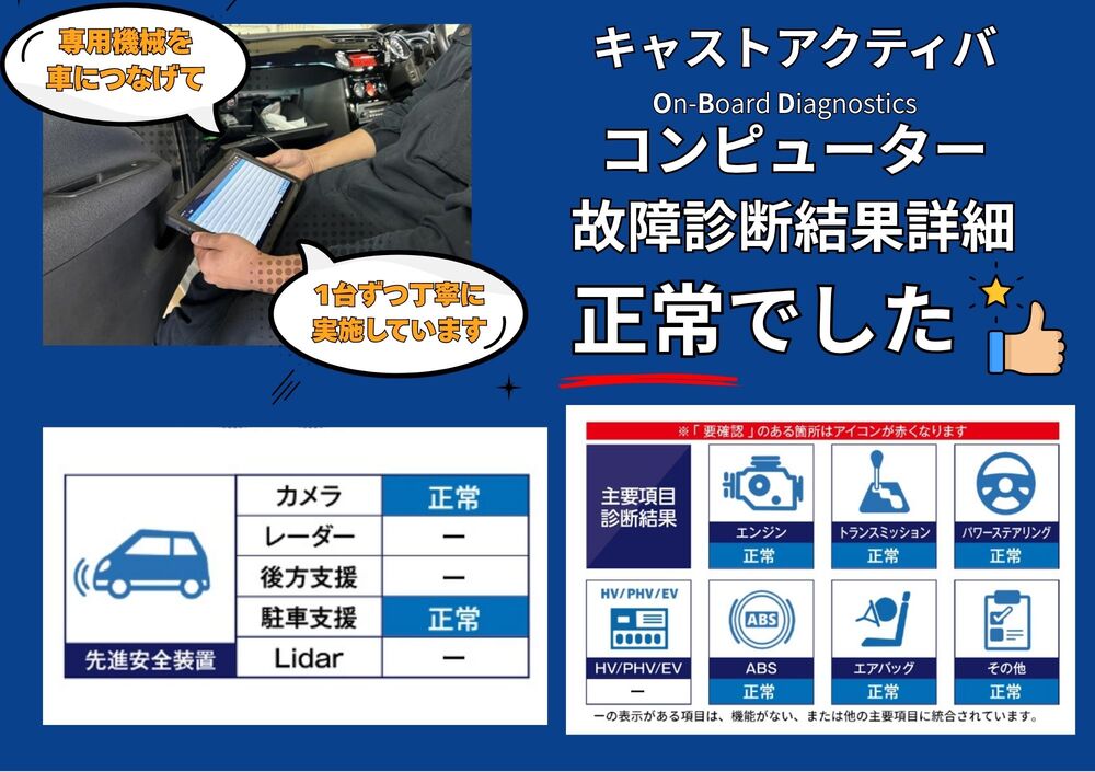 OBD故障診断結果を見る