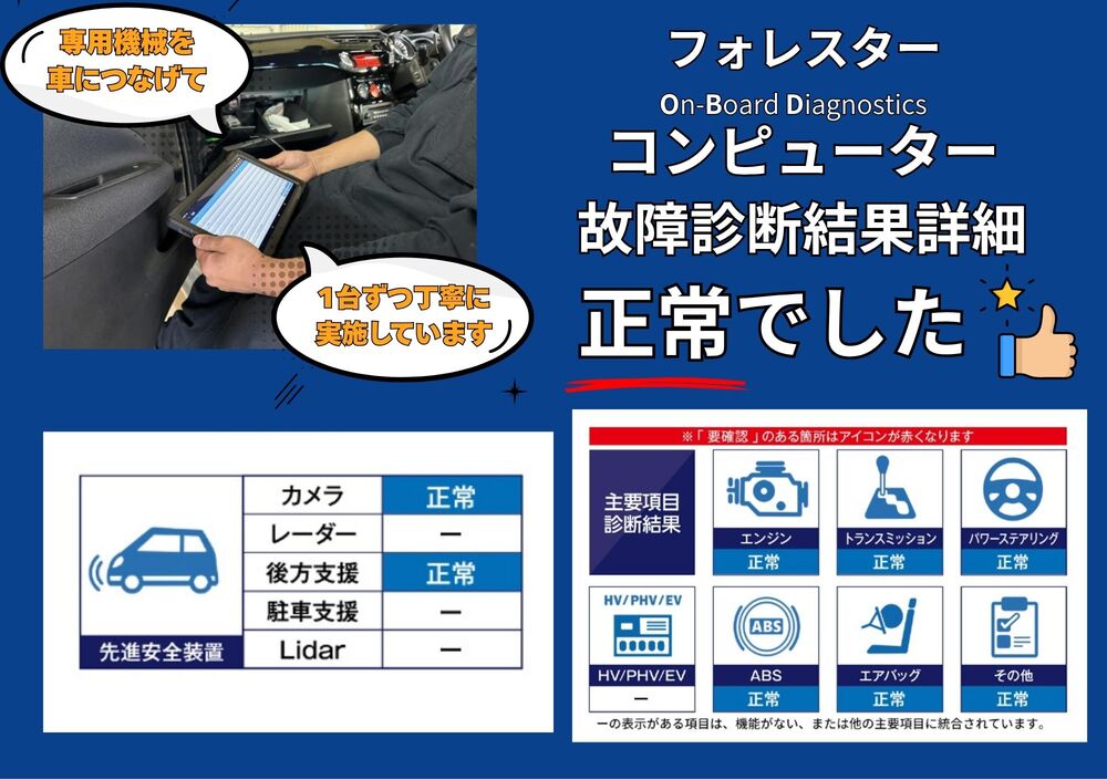 OBD診断結果・記録簿を見る