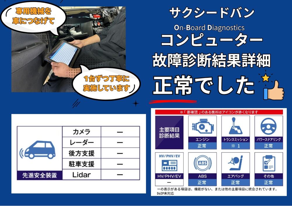 OBD故障診断結果を見る