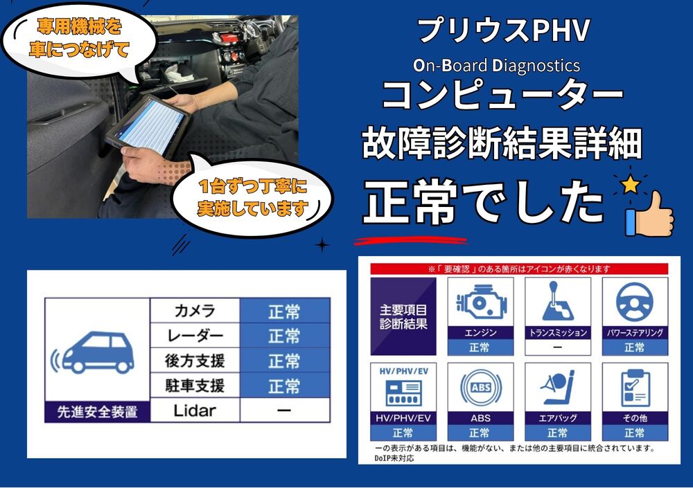OBD故障診断結果を見る