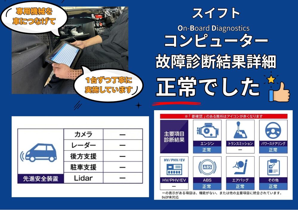OBD診断結果・記録簿を見る