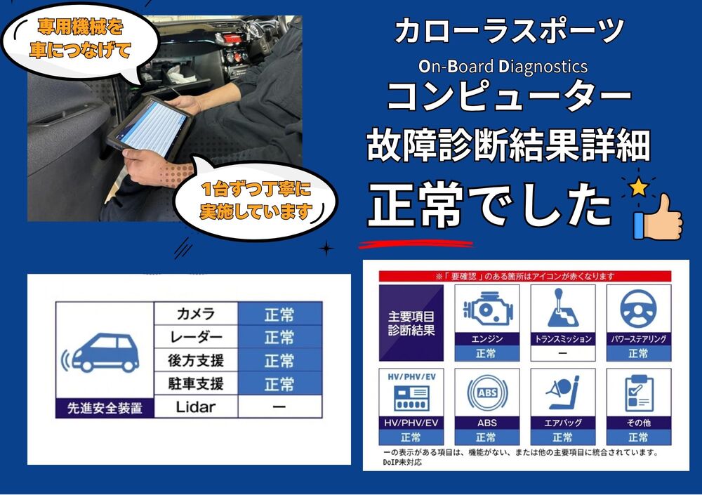 OBD診断結果・記録簿