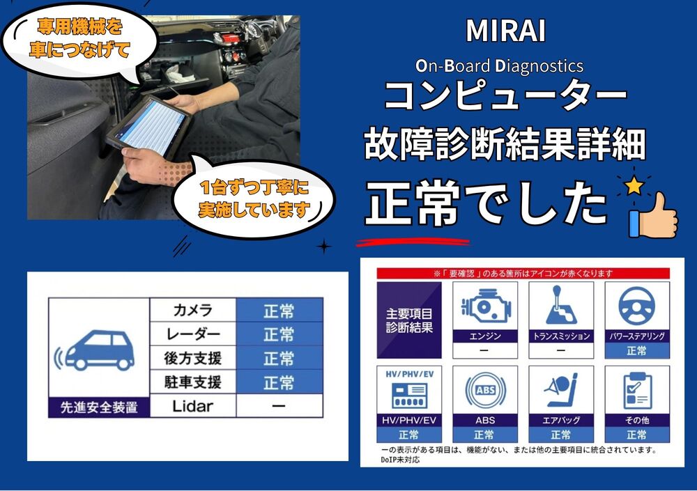 OBD診断結果・記録簿を見る